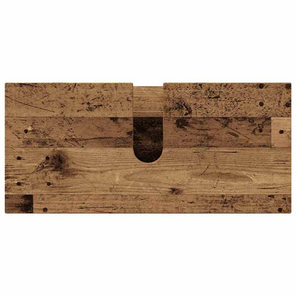 Bathroom Furniture Set 5 pcs Old Wood Engineered Wood and Metal