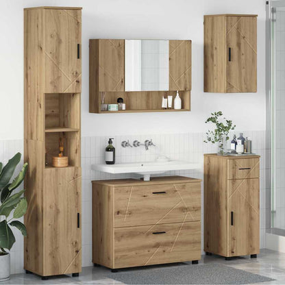 Bathroom Furniture Set 5 pcs Artisan Oak