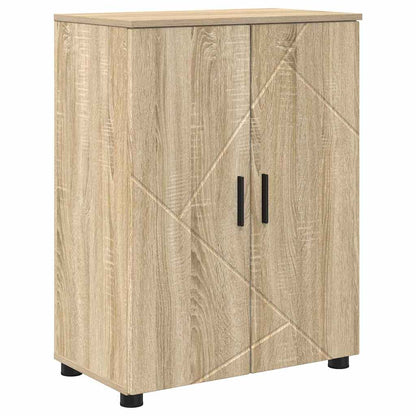 Bathroom Furniture Set with Drawer with Shelf 4 pcs Sonoma Oak