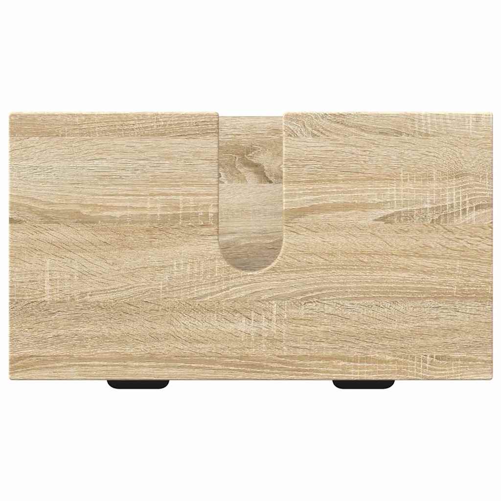Bathroom Furniture Set with Drawer with Shelf 2 pcs Sonoma Oak