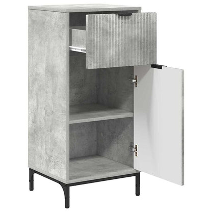 Bathroom Furniture Set with Drawer 2 pcs Concrete Grey