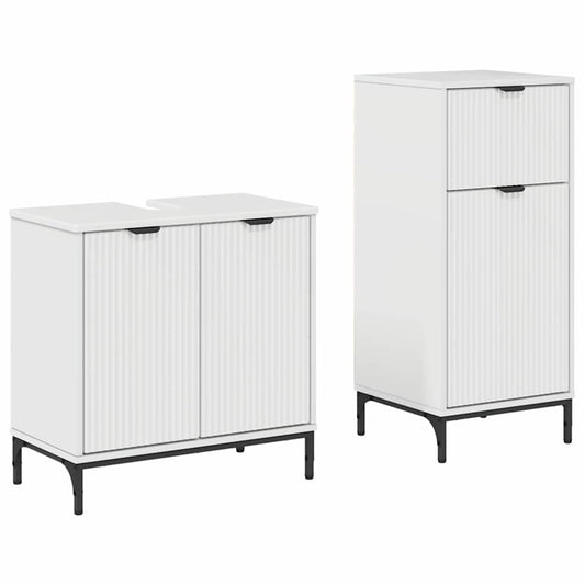 Bathroom Furniture Set 2 pcs High Gloss White