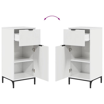 Bathroom Furniture Set with Drawer 2 pcs High Gloss White