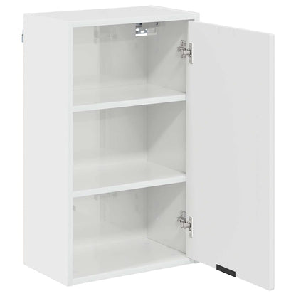 Bathroom Furniture Set 3 pcs High gloss white Engineered wood