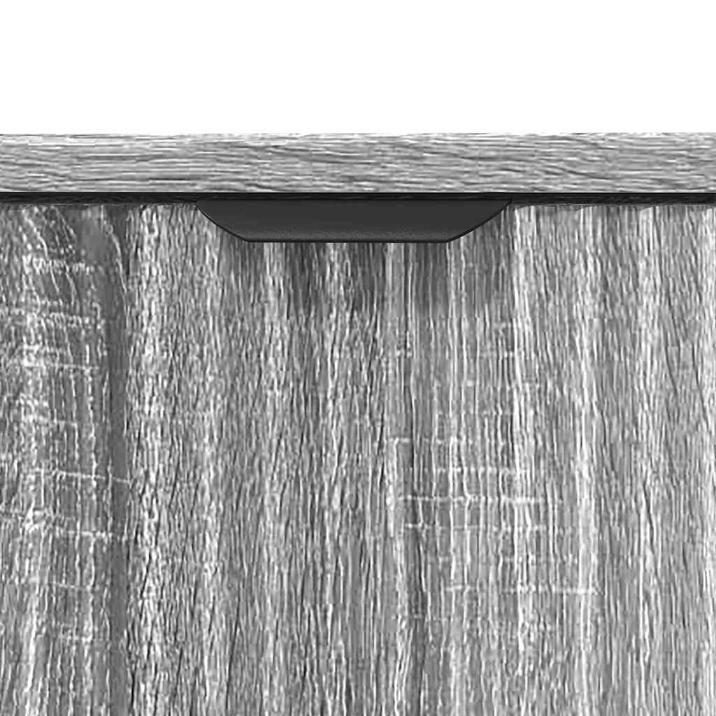 Bathroom Furniture Set 3 pcs Grey sonoma Engineered wood