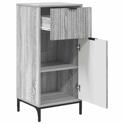 Bathroom Furniture Set 3 pcs Grey sonoma Engineered wood