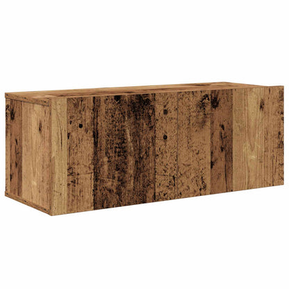 TV Cabinet Set Wall-mounted 3 pcs Old Wood Engineered Wood