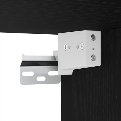 TV Cabinet Set Wall-mounted 7 pcs Black Oak 30.5 x 30 x 60 cm