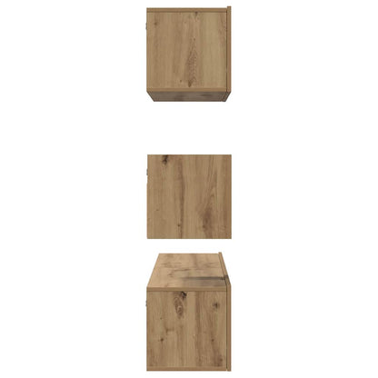 TV Cabinet Set 4 pcs Artisan Oak Engineered Wood