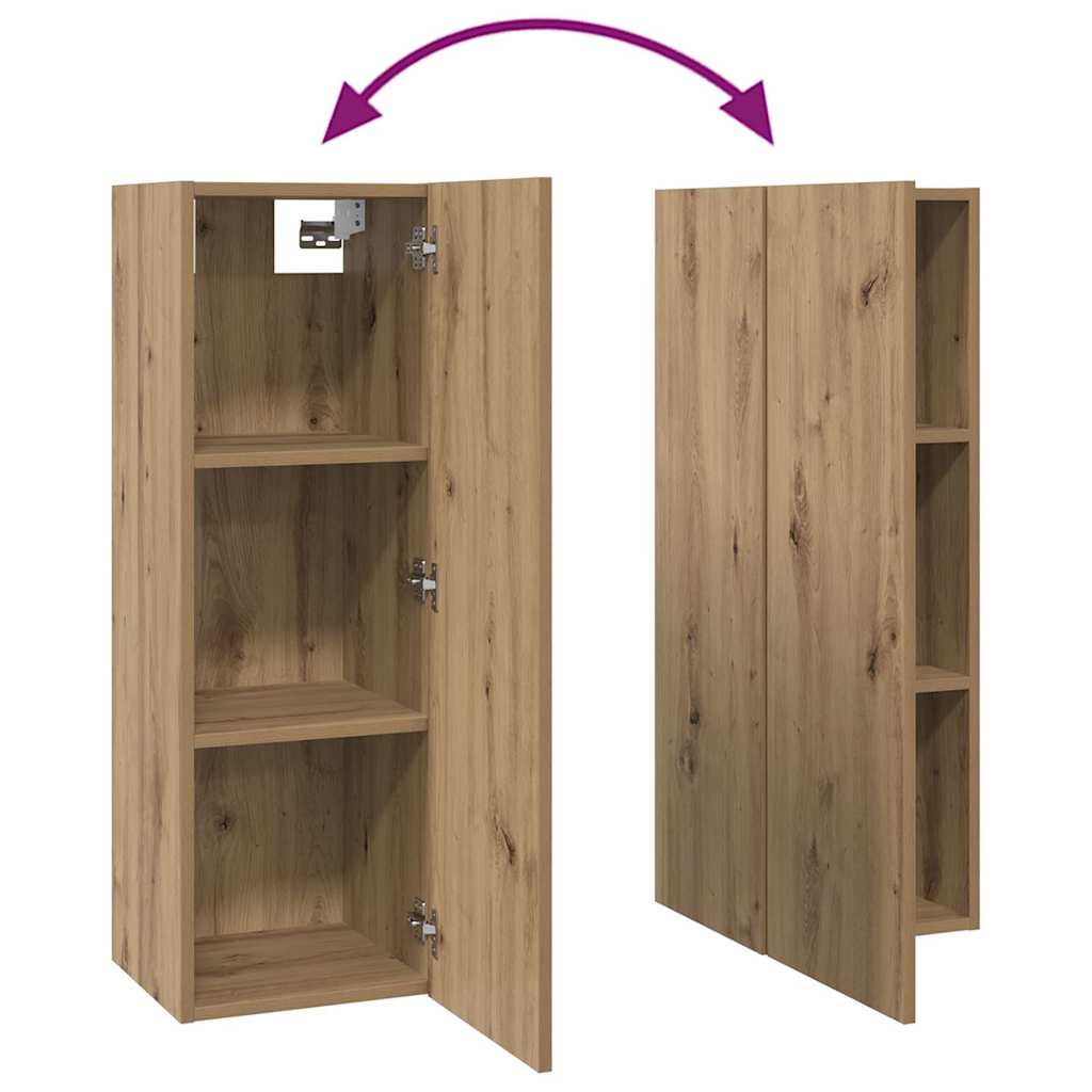 TV Cabinet Set 10 pcs Artisan Oak Engineered Wood