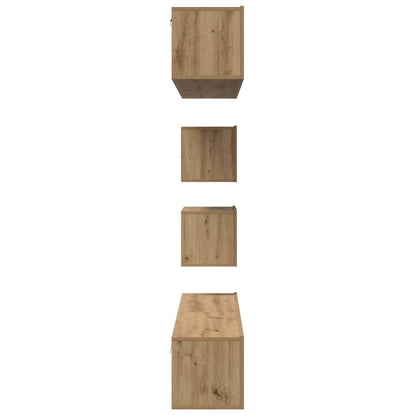 TV Cabinet Set 6 pcs Artisan Oak Engineered Wood