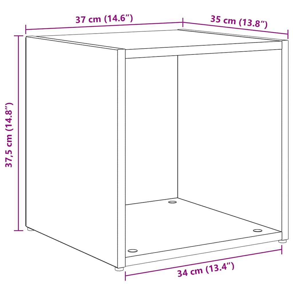 TV Cabinet Set 6 pcs Artisan Oak Engineered Wood