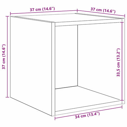 TV Cabinet Set Wall-mounted 2 pcs Old Wood Engineered Wood