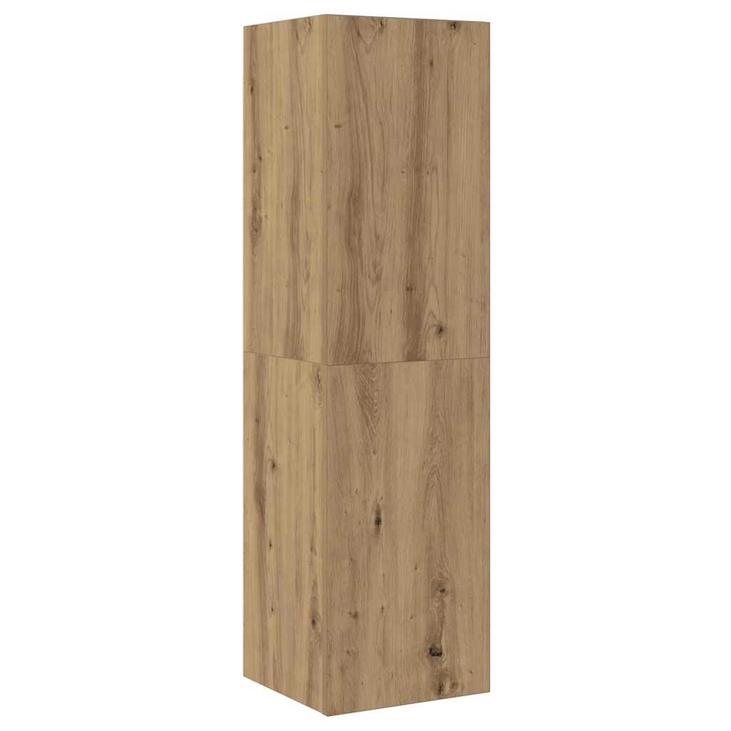 Wall TV Cabinet 4 pcs Artisan Oak Engineered Wood