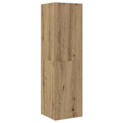 Wall TV Cabinet 4 pcs Artisan Oak Engineered Wood