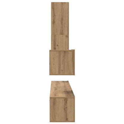 Wall TV Cabinet 4 pcs Artisan Oak Engineered Wood