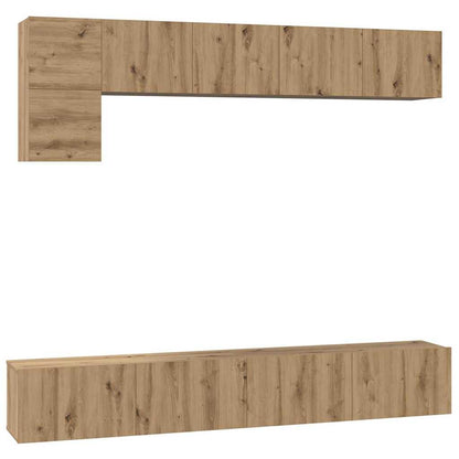 TV Cabinet Set 5 pcs Artisan Oak Engineered Wood