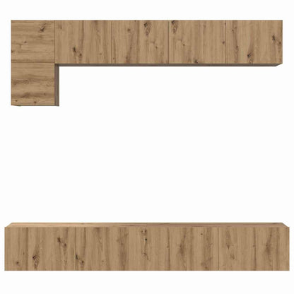 TV Cabinet Set 5 pcs Artisan Oak Engineered Wood