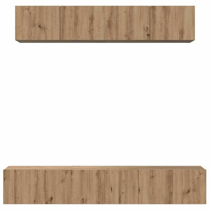 TV Cabinet Set 5 pcs Artisan Oak Engineered Wood