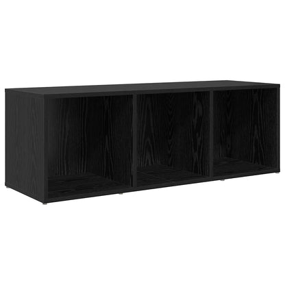 TV Cabinet Set Wall-mounted 3 pcs Black Engineered Wood