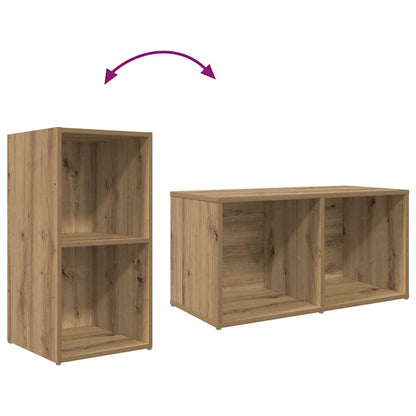 TV Cabinet Set 3 pcs Brown Engineered Wood