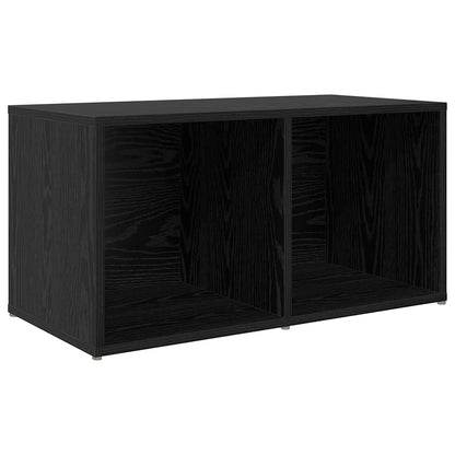 TV Cabinet Set Wall-mounted 8 pcs Black Oak Engineered Wood