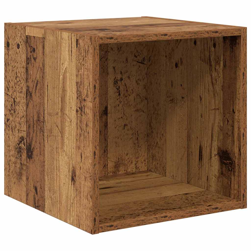TV Cabinet Set Wall-mounted 4 pcs Old Wood Engineered Wood