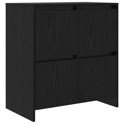 Sideboard 2 pcs Black Oak 70 x 41 x 75 cm Engineered Wood