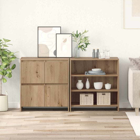 Sideboard 2 pcs Artisan Oak 70 x 41 x 75 cm Engineered Wood