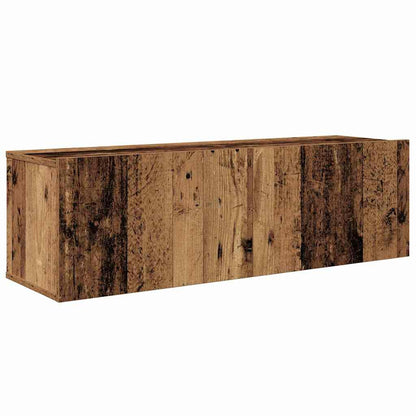TV Cabinet Set Wall-mounted 8 pcs Old Wood Engineered Wood