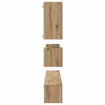 TV Cabinet Set 8 pcs Artisan Oak Engineered Wood
