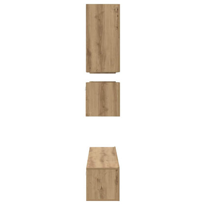 TV Cabinet Set 8 pcs Artisan Oak Engineered Wood