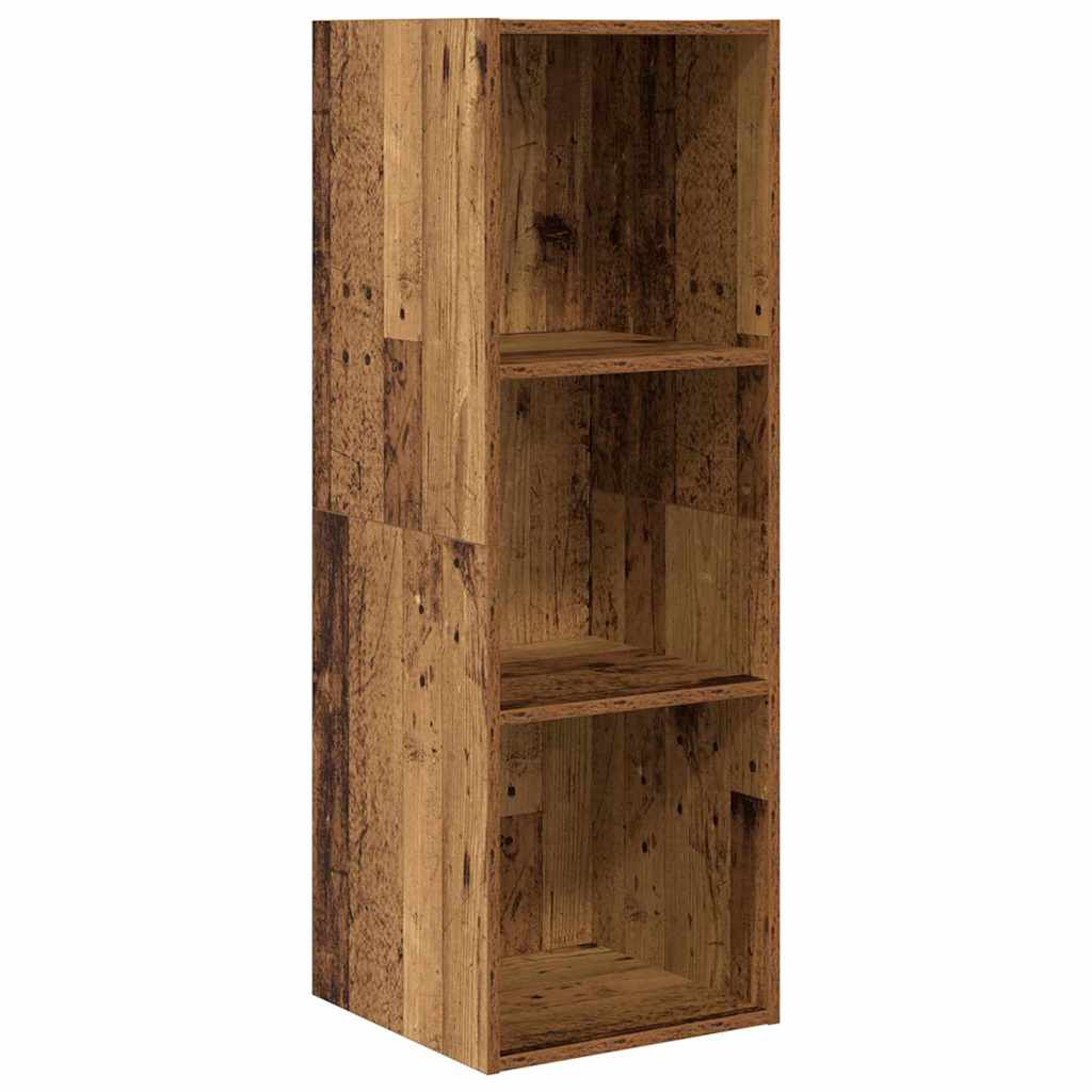 TV Cabinet Set Wall-mounted 3 pcs Old Wood Engineered Wood