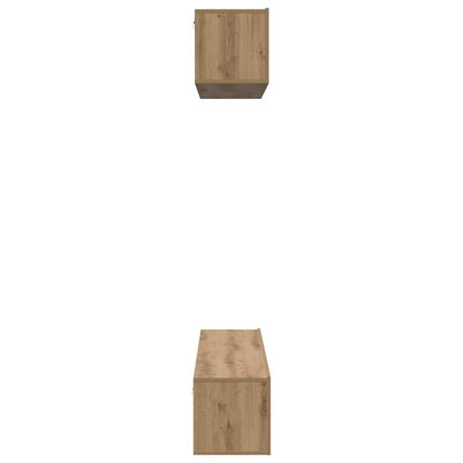 TV Cabinet Set 4 pcs Artisan Oak Engineered Wood
