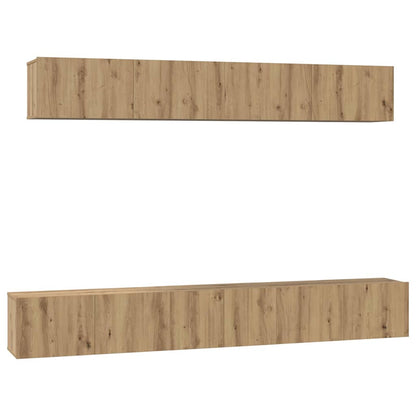 TV Cabinet Set 5 pcs Artisan Oak Engineered Wood