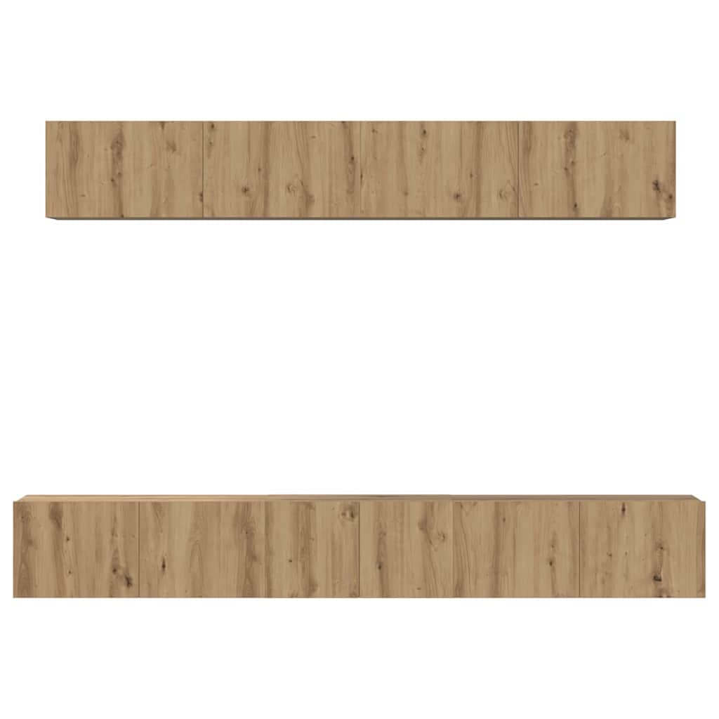 TV Cabinet Set 5 pcs Artisan Oak Engineered Wood