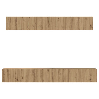 TV Cabinet Set 5 pcs Artisan Oak Engineered Wood
