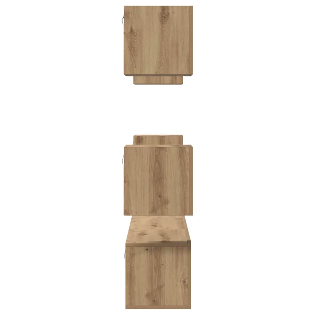 TV Cabinet Set 7 pcs Artisan Oak Engineered Wood