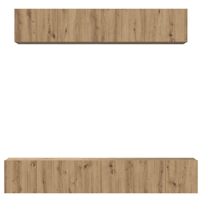 TV Cabinet Set 5 pcs Artisan Oak Engineered Wood
