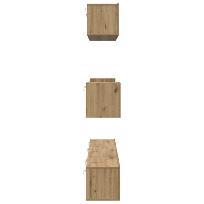 TV Cabinet Set 7 pcs Artisan Oak Engineered Wood