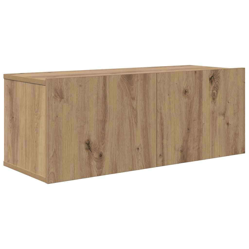 TV Cabinet Set 4 pcs Artisan Oak Engineered Wood