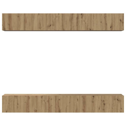 TV Cabinet Set 6 pcs Artisan Oak Engineered Wood