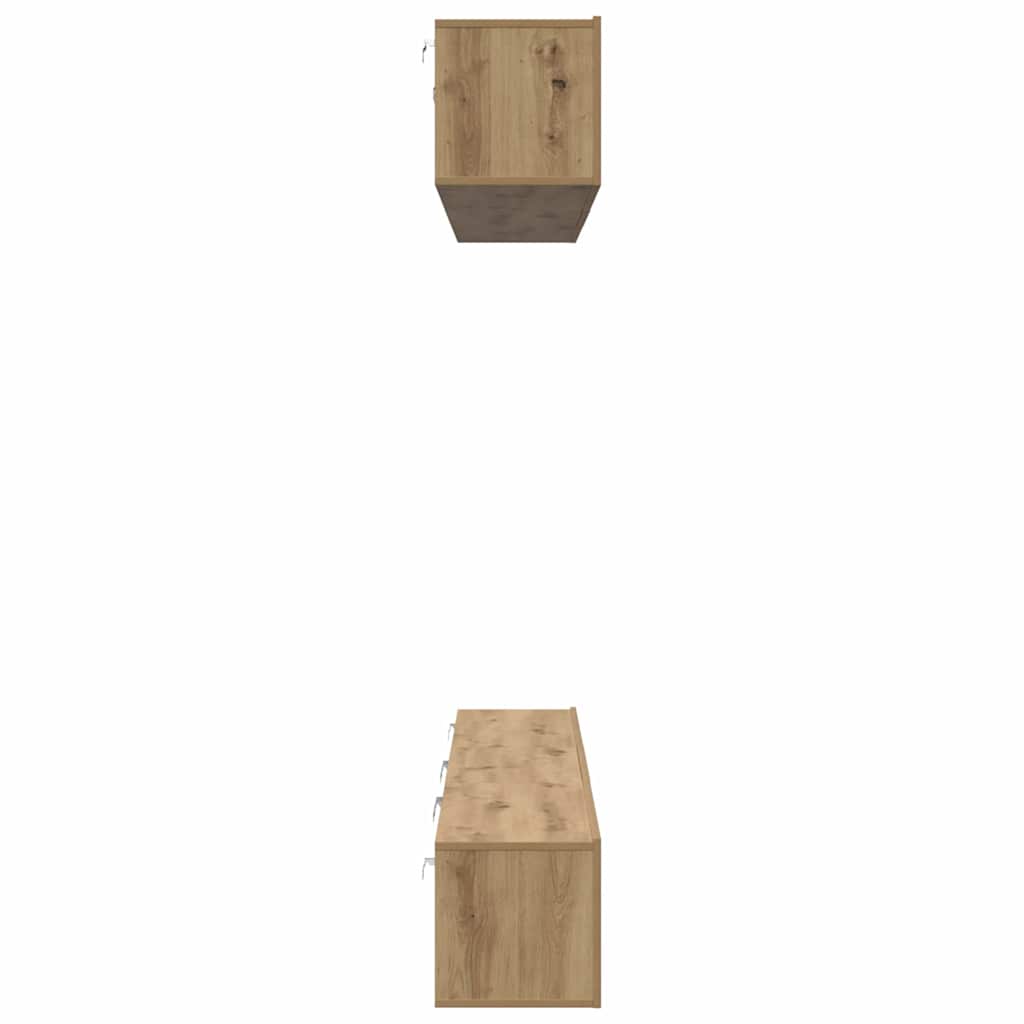 TV Cabinet Set 6 pcs Artisan Oak Engineered Wood