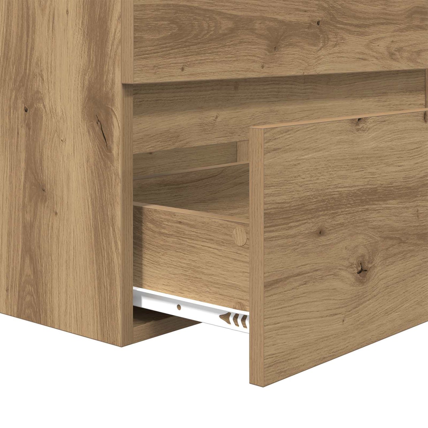 Bathroom Furniture Set 2 pcs Artisan Oak and White