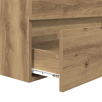 Bathroom Furniture Set 2 pcs Artisan Oak and White