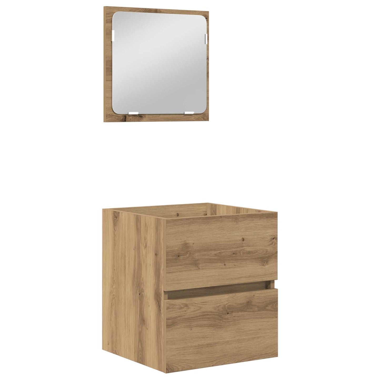 Bathroom Furniture Set 2 pcs Artisan Oak and White
