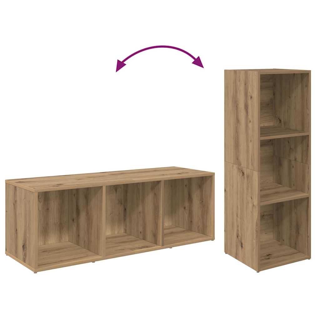 TV Cabinet Set 4 pcs Artisan Oak Engineered Wood