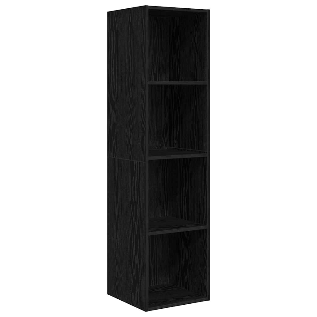 TV Cabinet Set 2 pcs Black 37 x 37 x 142.5 cm Engineered Wood