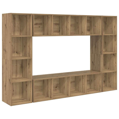 TV Cabinet Set 4 pcs Brown Engineered Wood