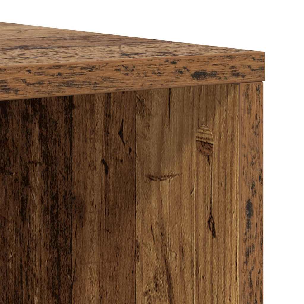 TV Cabinet Set 2 pcs Old Wood 37 x 35 x 107cm Engineered Wood
